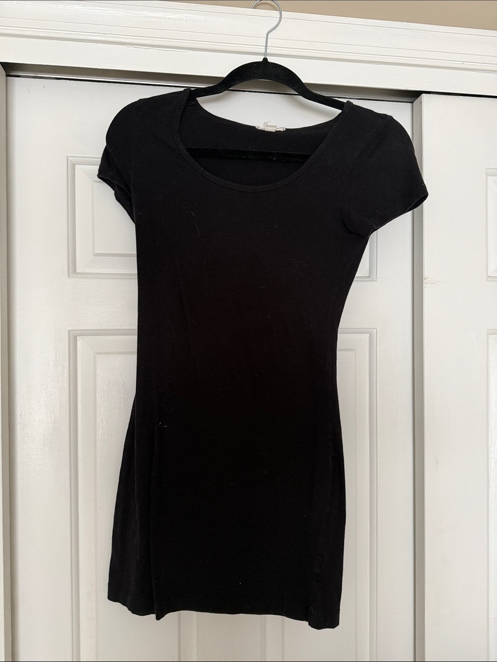 Zenana Outfitters Black Short Sleeve Mini Dress